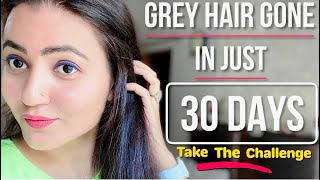 30 Days Challenge  Reverse Grey Hair Naturally in 30 Days  Premature Grey Hair Causes amp Remedy [upl. by Eirrek]