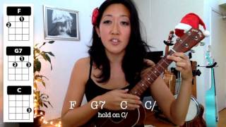 Feliz Navidad  Holiday Ukulele Tutorial [upl. by Sharp]