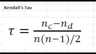 Kendalls Tau Explained [upl. by Anitaf]