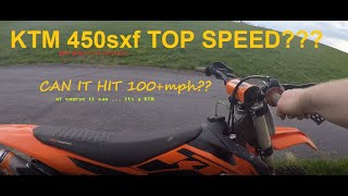 KTM 450sxf Top Speed [upl. by Marion]