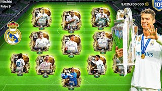 I Made 2018 Prime Real Madrid Squad In FC Mobile 25 [upl. by Nywg]