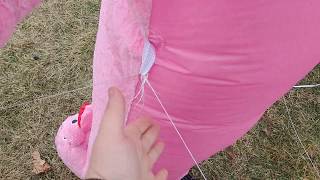 How To Video Securing Your Airblown Inflatable Decorations [upl. by Attenov843]