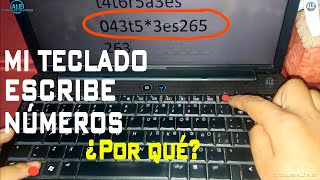 Mi Teclado Escribe Números En Vez De Letras  Desbloquear Teclado Numerico De Laptop [upl. by Asatan]