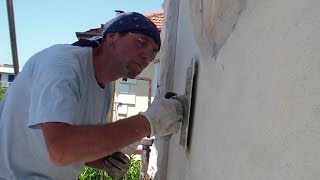 Come RASARE un muro ESTERNOHow to REPAIR an Exterior WallTips for Beginners [upl. by Linus]