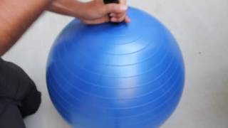 How To Inflate An Exercise Ball  URBNFit [upl. by Krishnah]