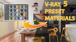 VRay 5 New Material Library And Preset Materials for 3Ds Max [upl. by Clardy]