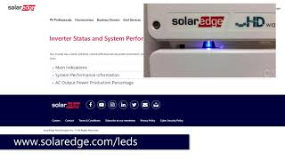 SolarEdge SetApp LED Guide International [upl. by Ardnasela]