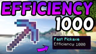 How To Get an Efficiency 1000 Pickaxe In Minecraft 116 2021 [upl. by Vanhook17]