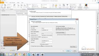 Microsoft Outlook Mail Server Settings [upl. by Libove]