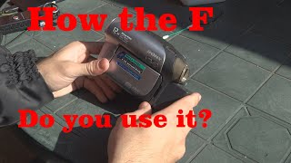 How to use a DVD Camcorder  Sony DCRDVD203 [upl. by Knowlton63]