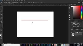 Line Tool  Adobe Photoshop CC 2019 [upl. by Kama]