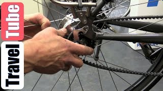 How to remove and replace a rear wheel with Rohloff hub and belt [upl. by Schild861]