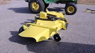 John Deere 400 60quot Mower Deck Rebuild [upl. by Lewison]