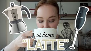 HOW TO MAKE A quotLATTEquot AT HOME moka pot  frother [upl. by Antrim]