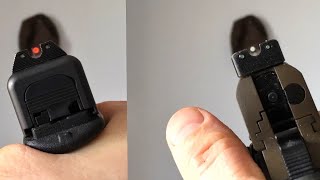 Trijicon HD Night Sights vs TruGlo Tritium Pro Night Sights [upl. by Tnerual]