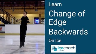 Learn a Backward Change of Edge on Ice Skating Tutorial by Ice Coach Online [upl. by Hitchcock]