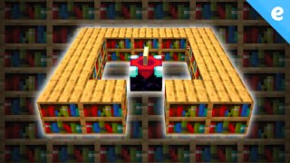 FASTEST Way To Get BOOKSHELVES in Minecraft Level 30 Enchantment Table [upl. by Ivanna]