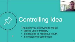 Topic sentences Topic  Controlling idea [upl. by Amhser]