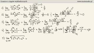 Granice z ciągów wykładniczych [upl. by Lassiter]