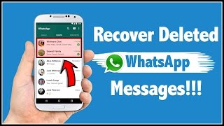 How To Recover Deleted WhatsApp Messages in Android Phone [upl. by Adnilem]