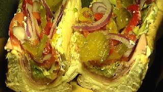 How To Make A PHILLY Italian HOAGIE From Home Philly SUB Sandwich Recipe [upl. by Nixie755]