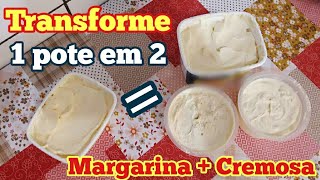 🔥Como fazer MARGARINA 1 pote rende 2  Receita para quem usa INÉDITO [upl. by Mussman]