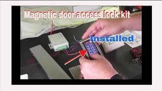 How To Install A Magnetic Door Lock Access Control System [upl. by Argent]