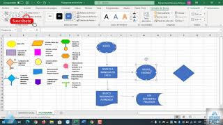 Flujograma o Diagrama de flujo en Excel sepamosexcel sepamosexcelviral sepamosexcelcurso excel [upl. by Salb]