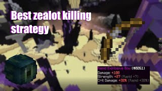 The best zealot killing strategyExplosive bow hypixel skyblock [upl. by Misa]