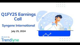 Syngene International Earnings Call for Q1FY25 [upl. by Hayidah]