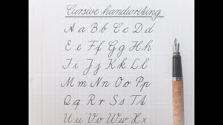 how to write in cursive  german standard for beginners [upl. by Auqenahs]