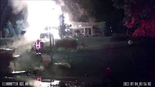 Large propane tank explodes during Kent County house fire [upl. by Sale]