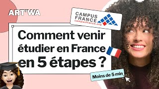 Démarches Campus France en moins de 5 min  كيفاش جيت نقرا في فرنسا 🇫🇷 👩🏻‍🎓 [upl. by Lauro]