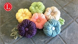 LOOM KNITTING FLOWERS  Round Loom   Strickring  Tejer a Telar  Tricotin  نول [upl. by Voleta]