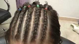 Como hacer trenzas africanas de raiz [upl. by Avihs679]