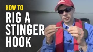 How to Rig a Stinger Hook on a Jig [upl. by Yessac809]