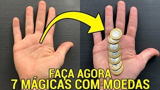 7 MÁGICAS FÁCEIS COM MOEDAS PARA IMPRESSIONAR TODO MUNDO [upl. by Nylirehs978]