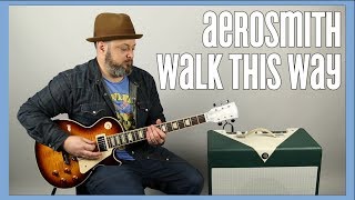 Aerosmith Walk This Way Guitar Lesson  Tutorial [upl. by Eiram]