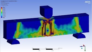 ANSYS Reinforced Concrete Beam RC BEAM  Explicit Dynamics [upl. by Moberg]