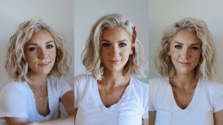 3 Ways to Curl SHORT Hair [upl. by Netsriik]