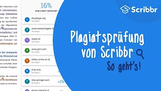 Plagiatsprüfung von Scribbr – Ergebnis einfach erklärt  Scribbr 🎓 [upl. by Reffineg433]