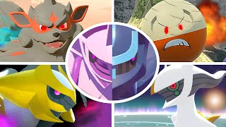 Pokémon Legends Arceus  All Bosses  Cutscenes [upl. by Mike]