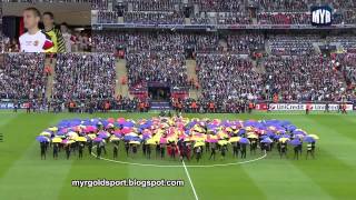 2011 UEFA Champions League Final Opening Ceremony Wembley Stadium London [upl. by Enelec139]