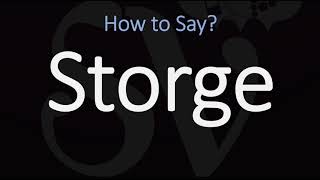 How to Pronounce Storge CORRECTLY LOVE Meaning amp Pronunciation [upl. by Zitah]