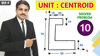 CENTROID SOLVED PROBLEM 10 IN ENGINEERING MECHANICS TIKLESACADEMYOFMATHS [upl. by Ahsert]