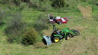 NO Tree Left Behind Brush Mulcher and Ventrac Rotary Cutter [upl. by Hausner690]