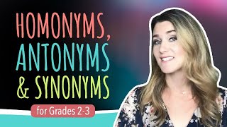 Grades 23 Homonyms Antonyms amp Synonyms [upl. by Mathews805]