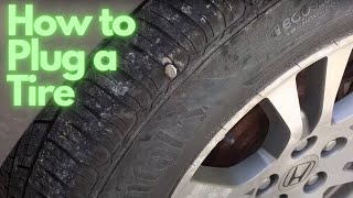 How to Plug a Tire [upl. by Ecnahoy765]