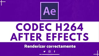 ✅ Como habilitar el codec H264 en ADOBE AFTER EFFECTS CC [upl. by Daffi]