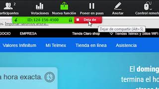 Inicio y funcionalidades de Videoconferencia Telmex [upl. by Oniuqa]